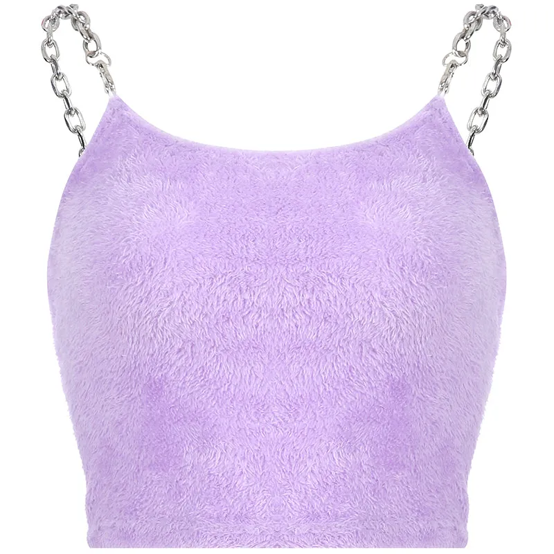 [ @jessimpossible ]"PURPLE SEXY CHAIN SLING" VEST Y033105