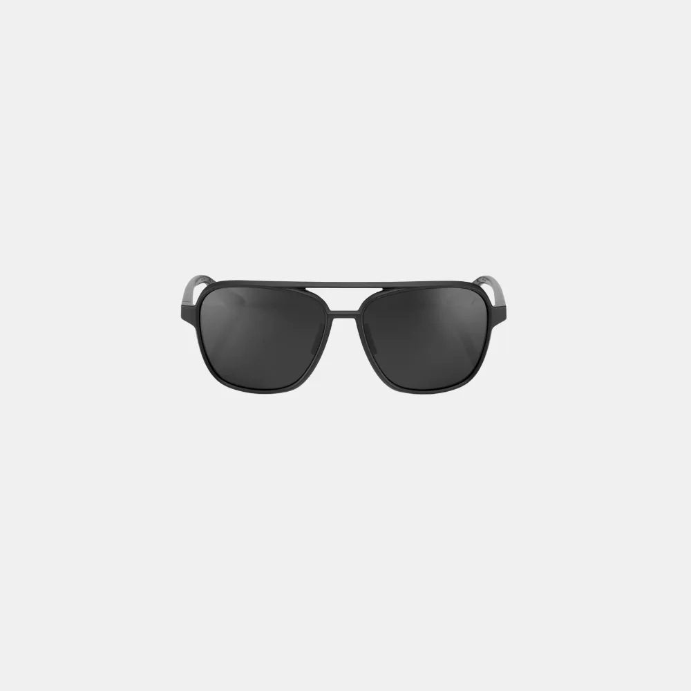 100% Kasia Sunglasses - Matte Black (Black Mirror Lens)