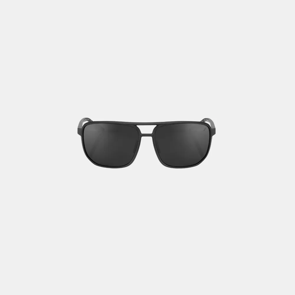 100% Konnor Sunglasses - Matte Black (Black Mirror Lens)