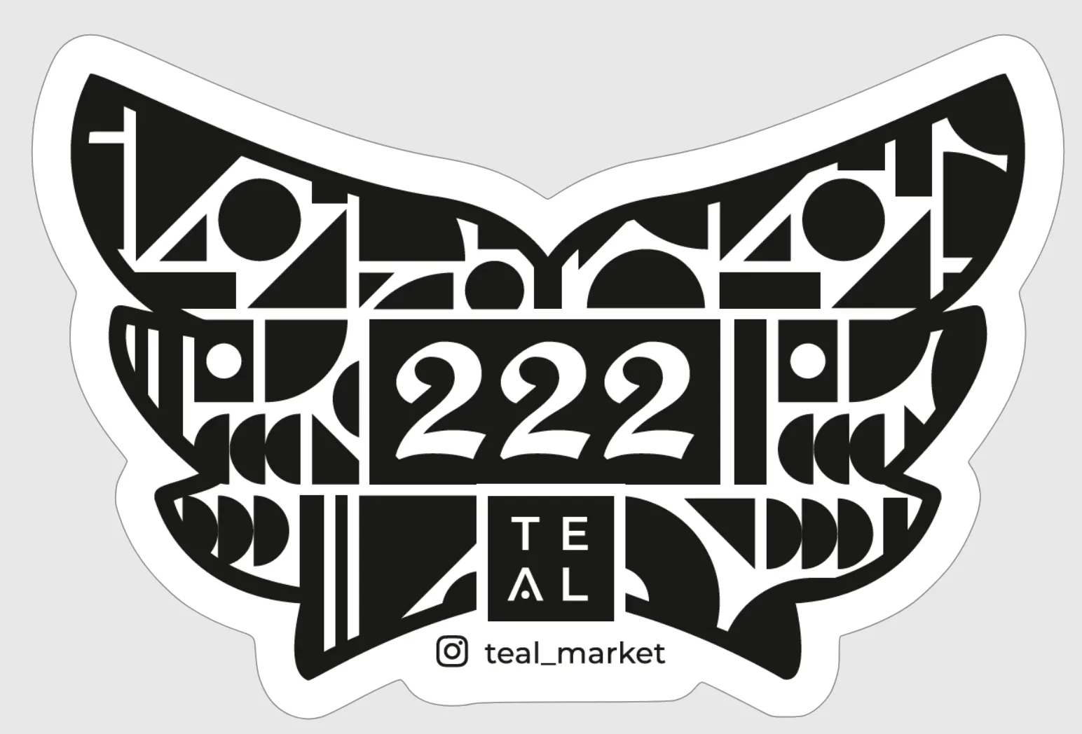 222- ANGEL NUMBER STICKER