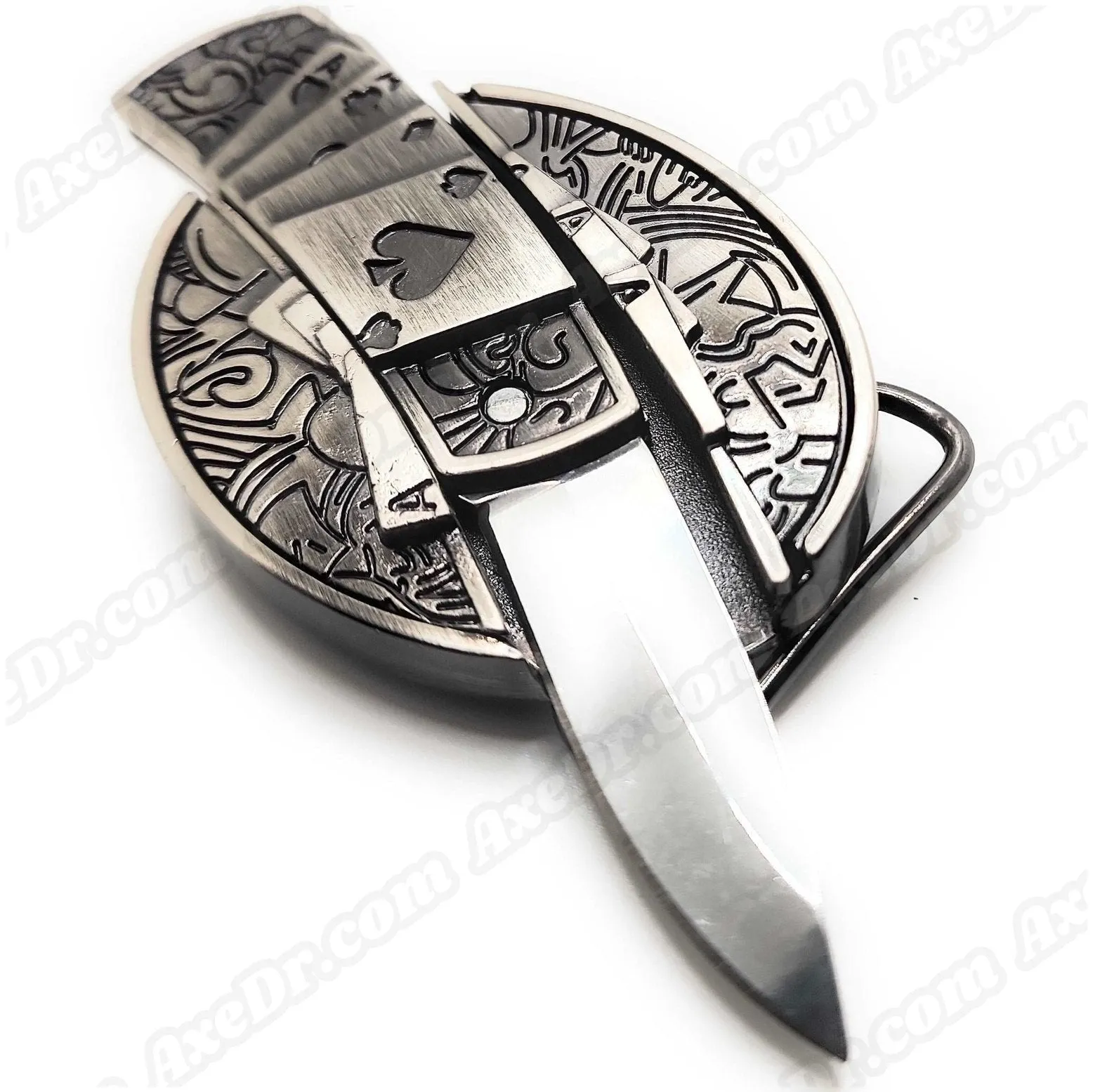 4 Aces Folding Knife Belt Buckle