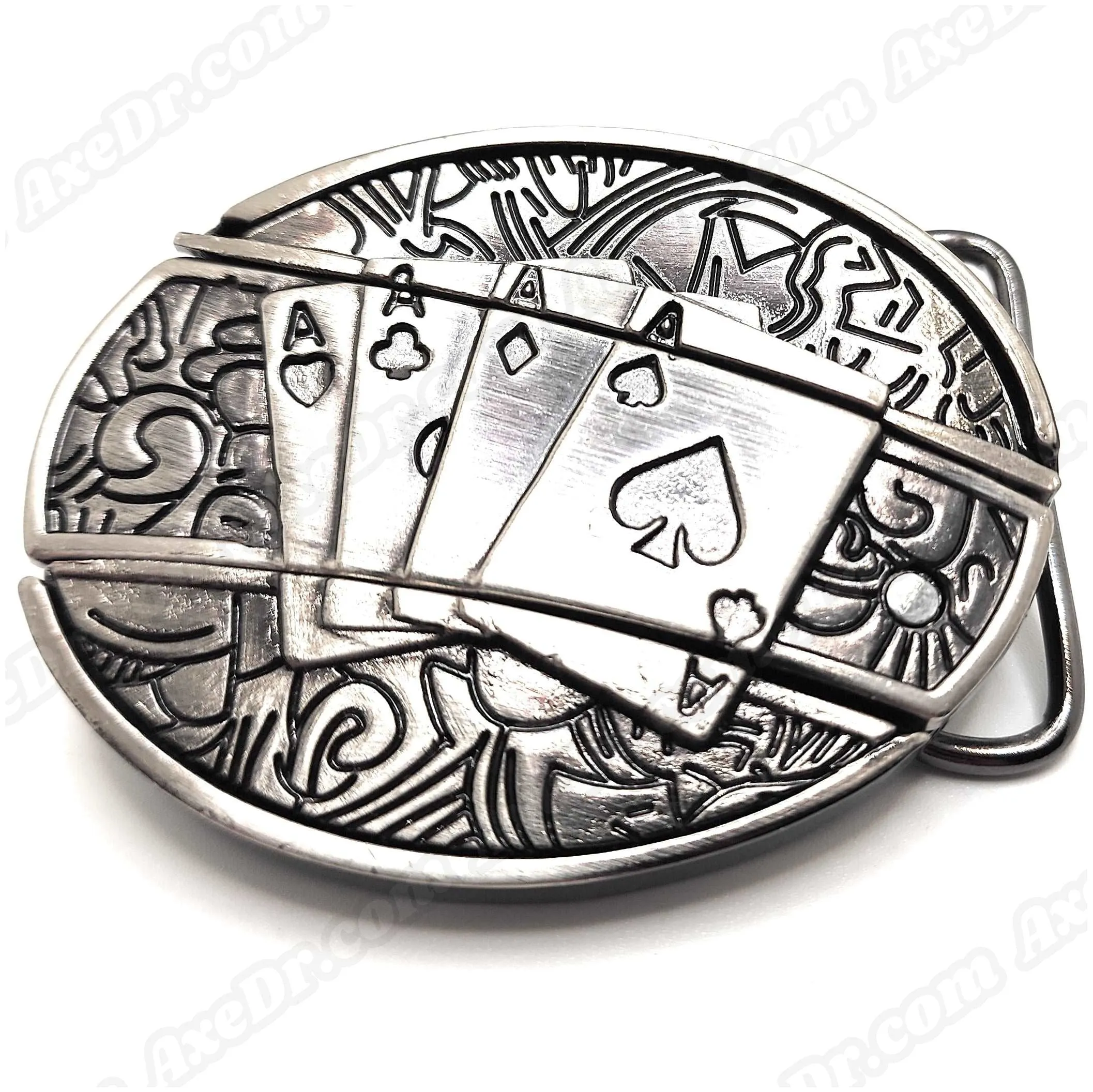4 Aces Folding Knife Belt Buckle