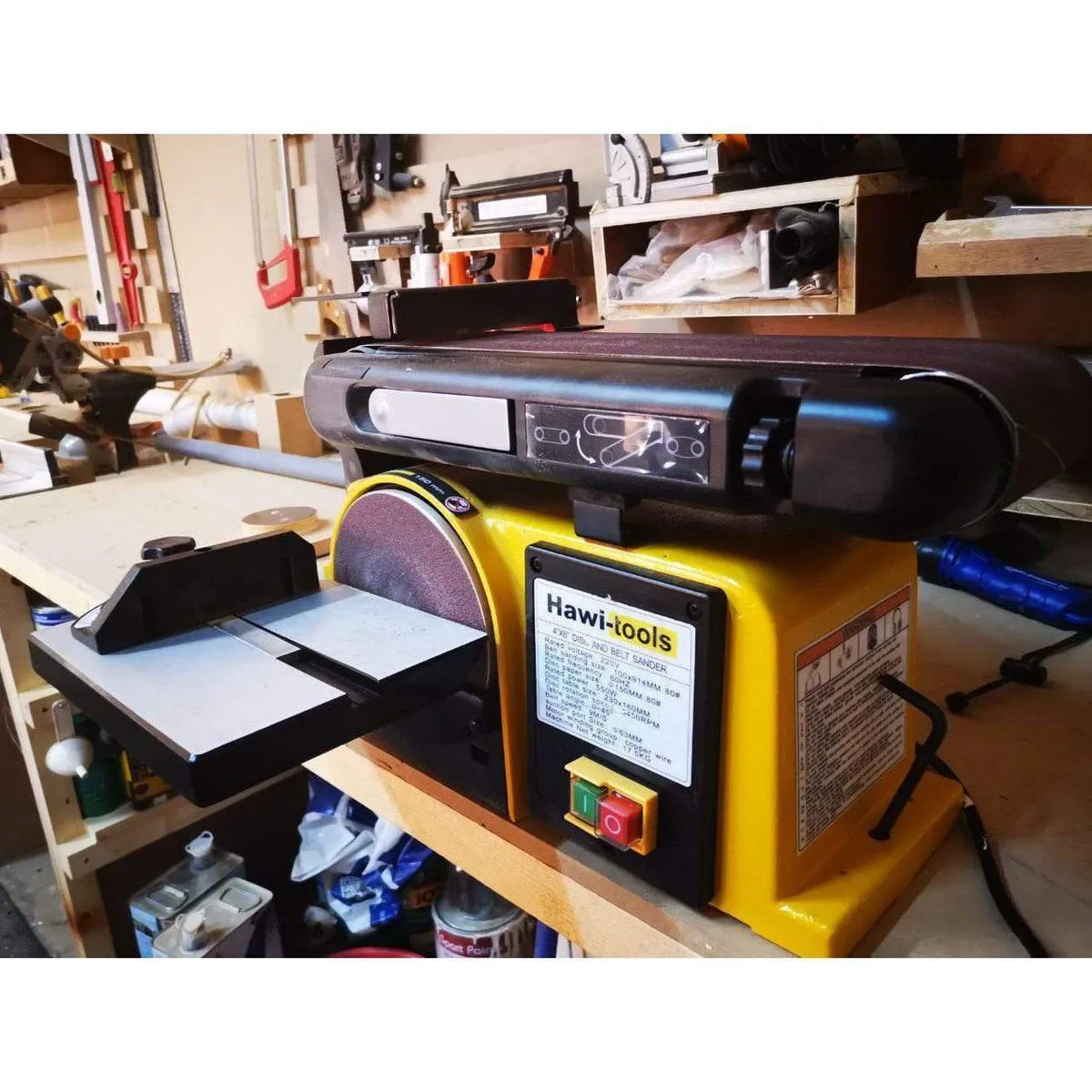 4"x36" disc and belt sander  جهاز صنفره دسك و حزام