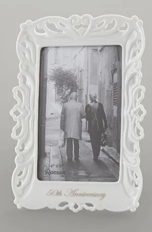 50th Wedding Anniversary Frame Photo 4x6