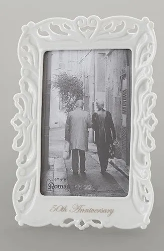 50th Wedding Anniversary Frame Photo 4x6