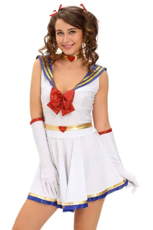 5pcs Anime Sailor Heroine Costume