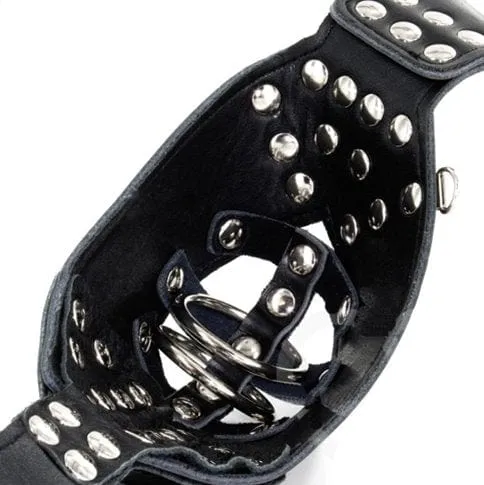 7215M      Locking Male Chastity Cage Belt with Chained Locking Wrist Cuffs