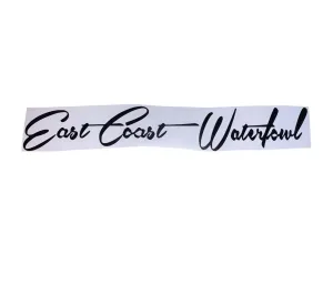 8" ECW Script Decal