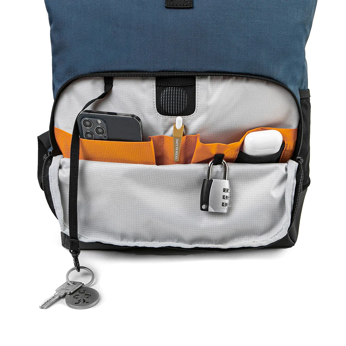 Abstract Rolltop Backpack 14"