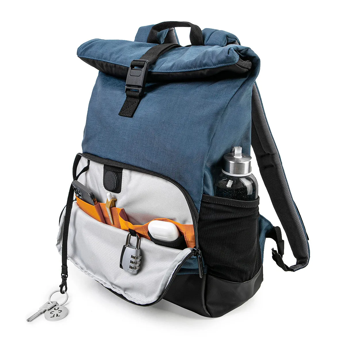 Abstract Rolltop Backpack 14"