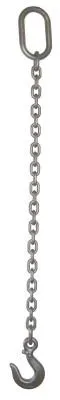 ACCO Chain 1/2" FOUR LEG CHAIN SLING OBLONG SLING HOOKS 5', 124OS5