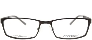 Adensco AD 111 JYS Rectangle Metal Brown Eyeglasses with Demo Lens