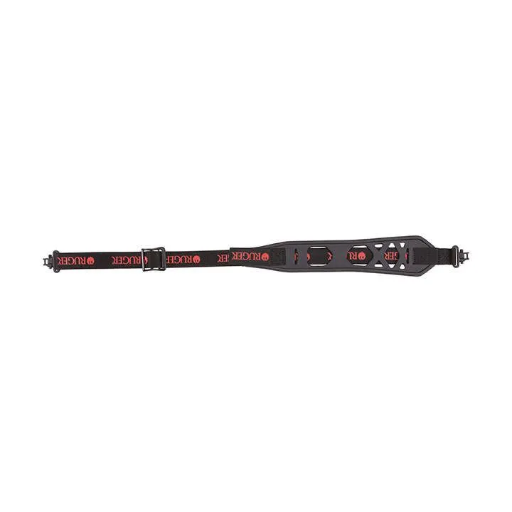 Allen Ruger Boulder Rubber Sling with Swivels, Black & Red