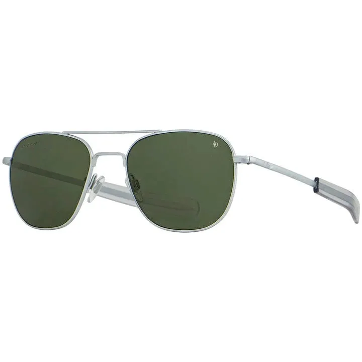 American Optical Original Pilot | Progressive Prescription Sunglasses | Matte Silver