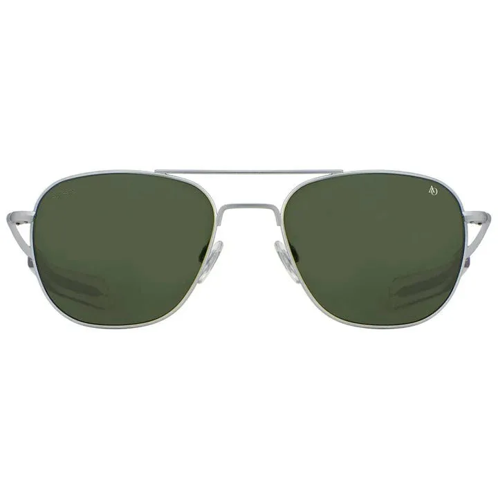 American Optical Original Pilot | Progressive Prescription Sunglasses | Matte Silver