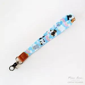 Angel Cat Wristlet Lanyard