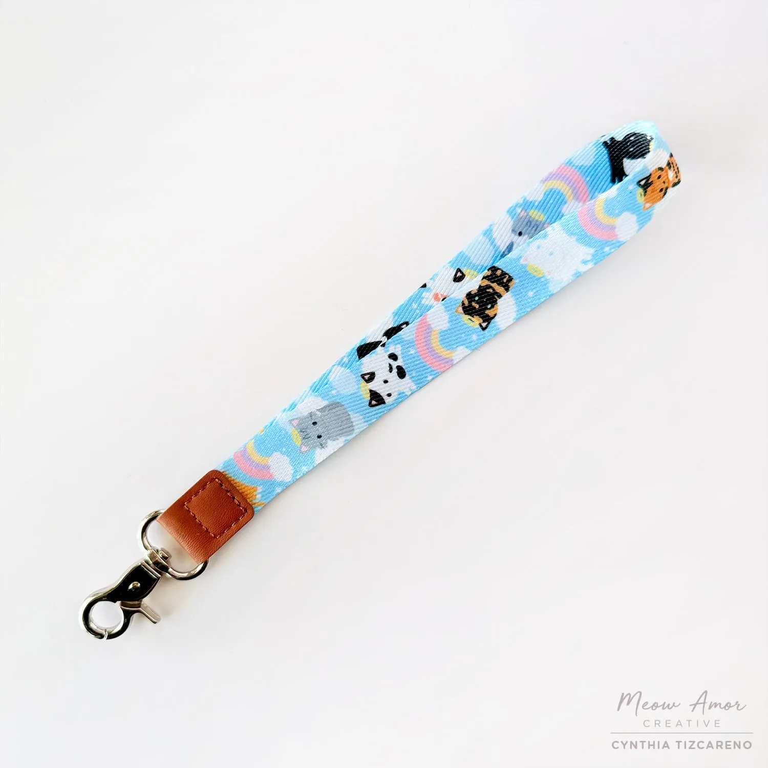 Angel Cat Wristlet Lanyard
