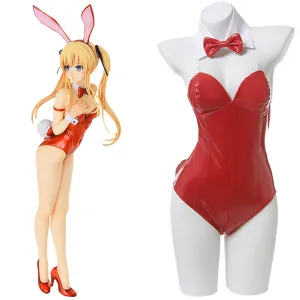 Anime Saenai Heroine no Sodatekata Women Sexy Jumpsuit Cosplay Costume Eriri Spencer Sawamura Sexy Red Bunny Girl Costume