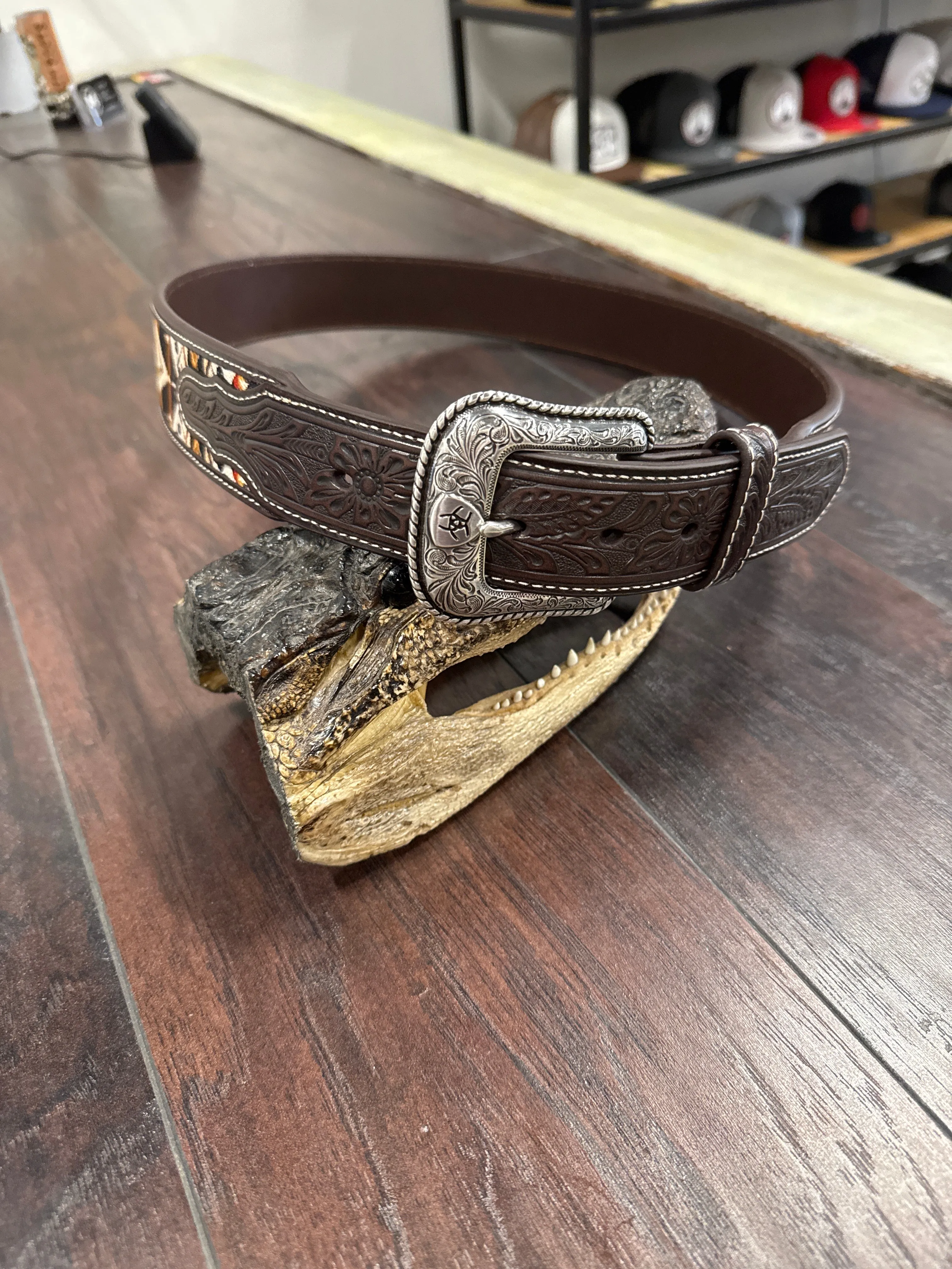 ARIAT Men’s Fabric Inlay Chocolate