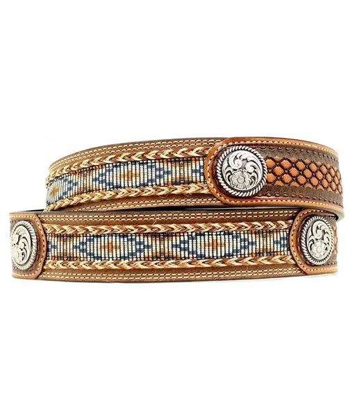 ARIAT® TAN BASKETWEAVE BELT