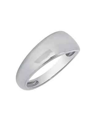 Asymmetrical Dome Puff Ring 14K