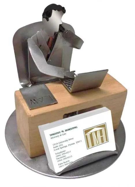 Attorney Male Business Card Holder