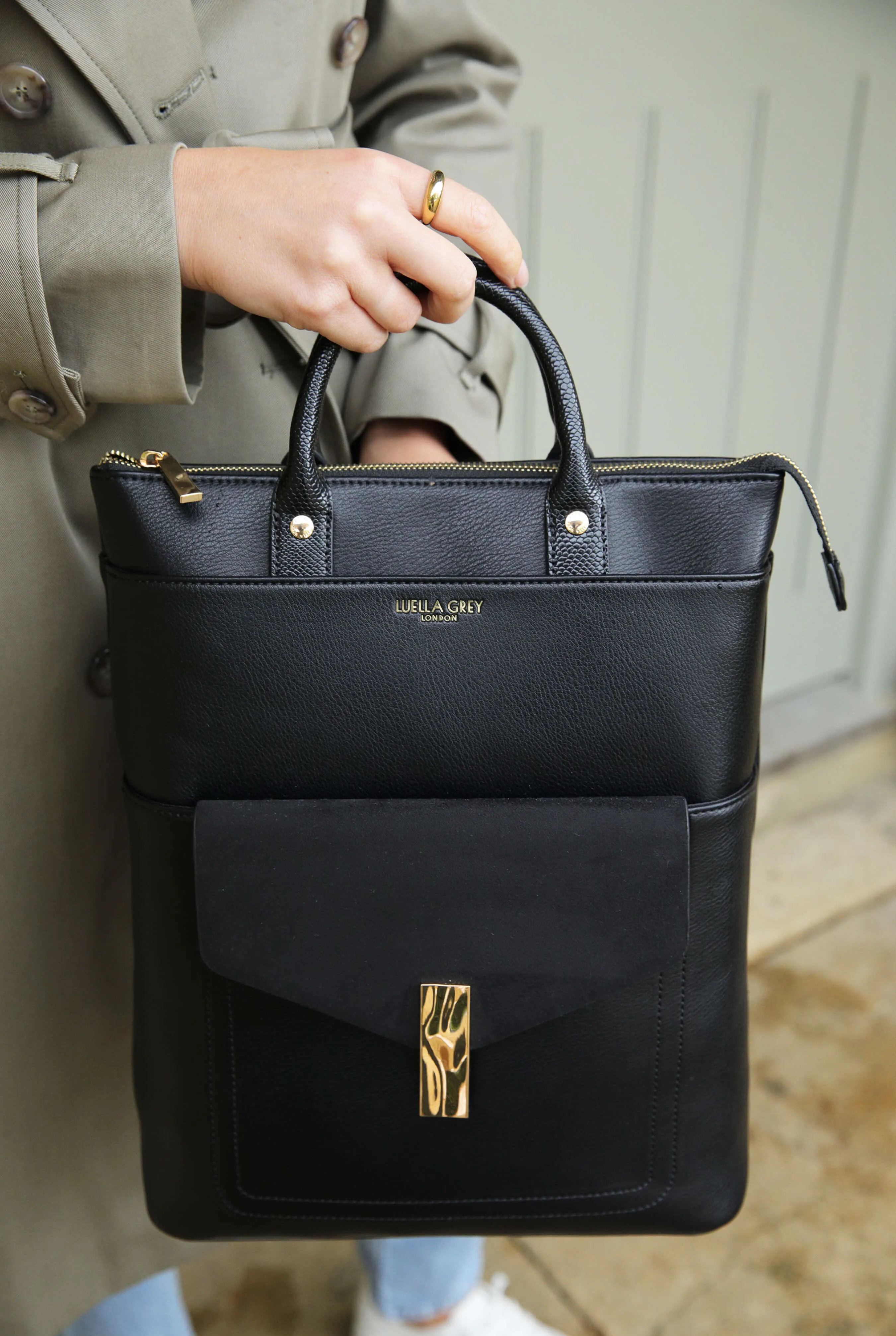 Audrey Black Laptop Backpack