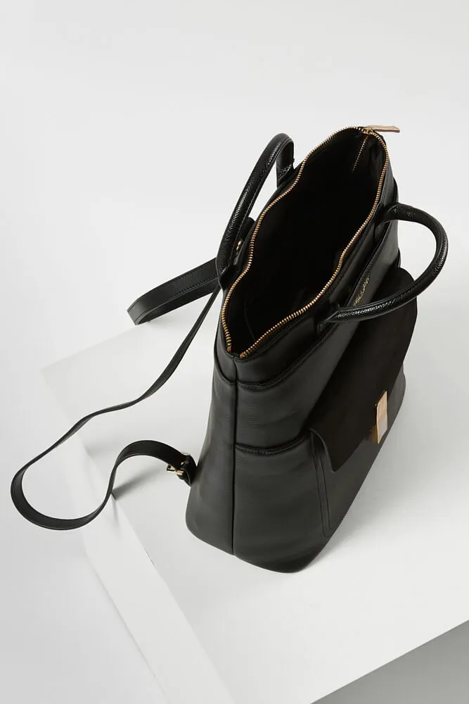 Audrey Black Laptop Backpack