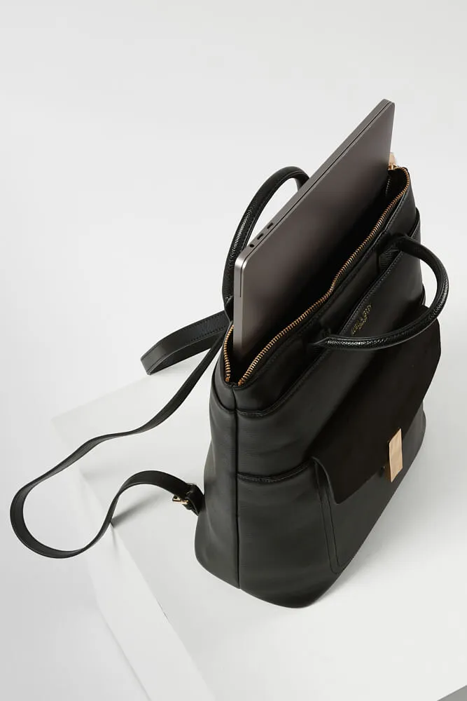 Audrey Black Laptop Backpack