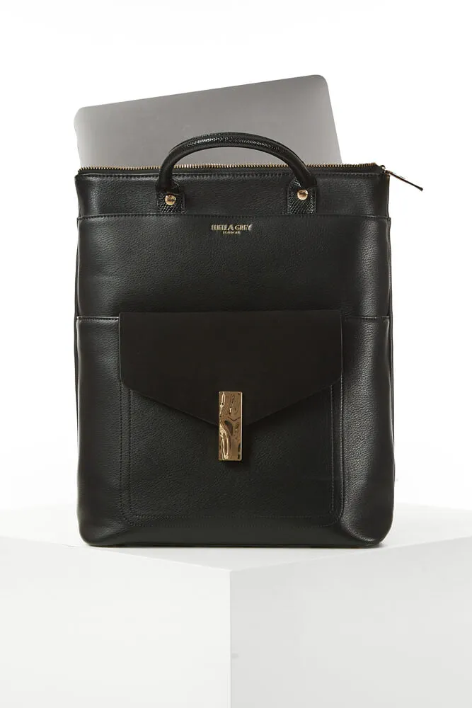 Audrey Black Laptop Backpack