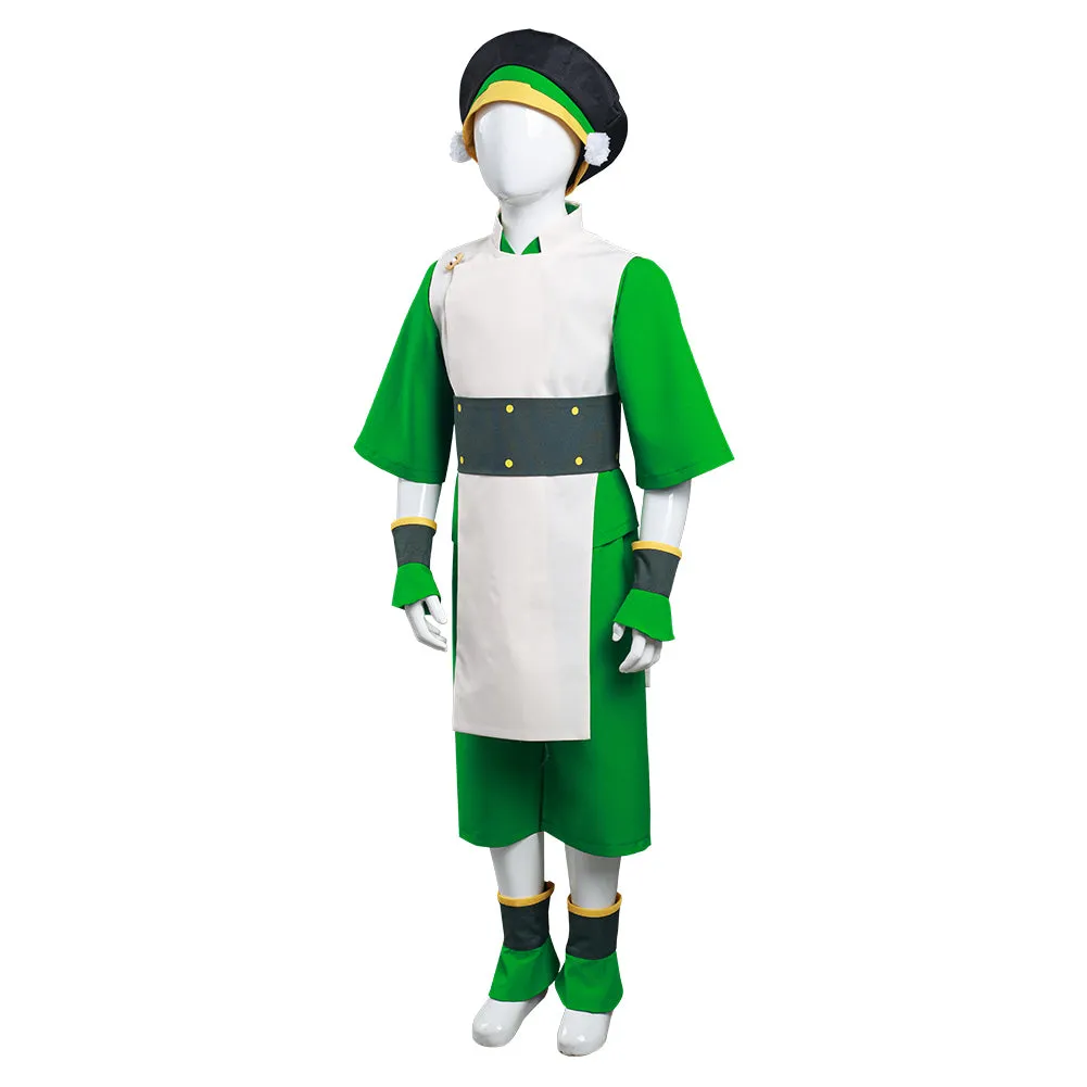 Avatar: The Last Airbender Halloween Carnival Suit Toph bengfang Cosplay Costume Kids Children Vest Pants Outfit