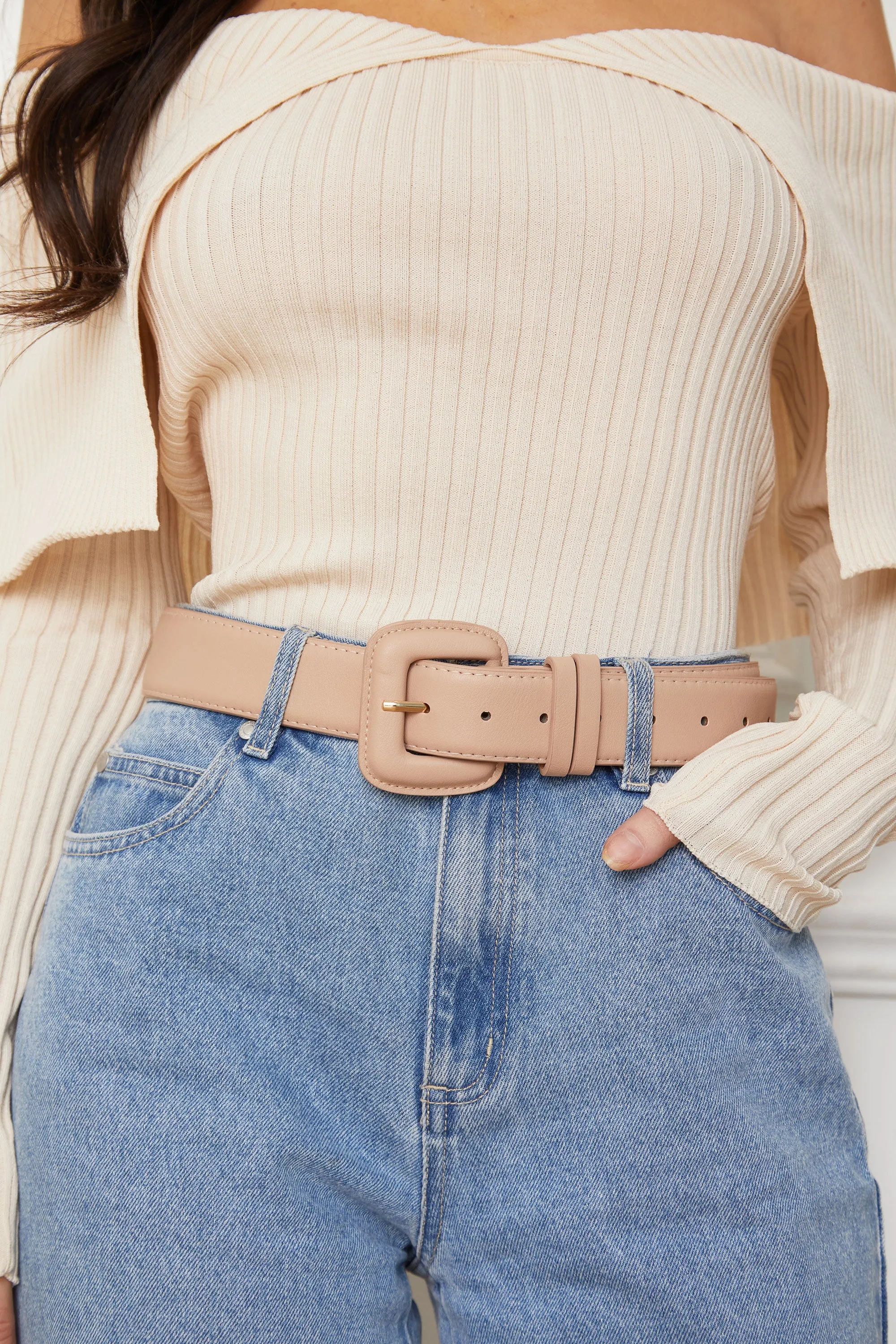 Avery Taupe Belt
