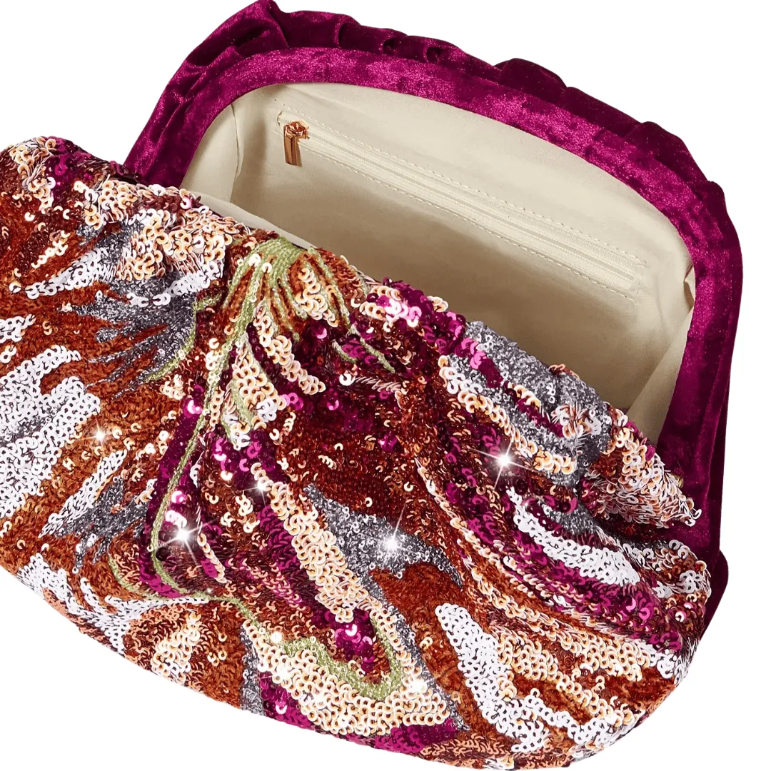 Ayla Dusk Sequin Clutch