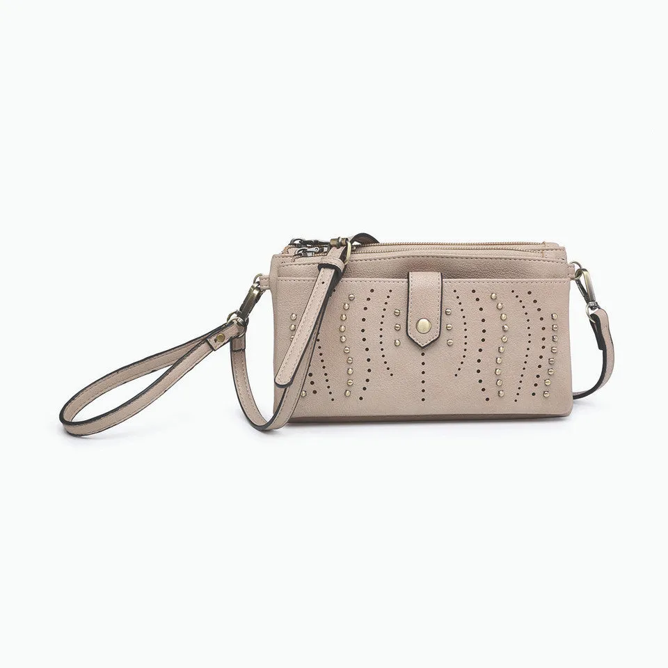 Ayra Studded Wallet Clutch Crossbody - 3 Colors