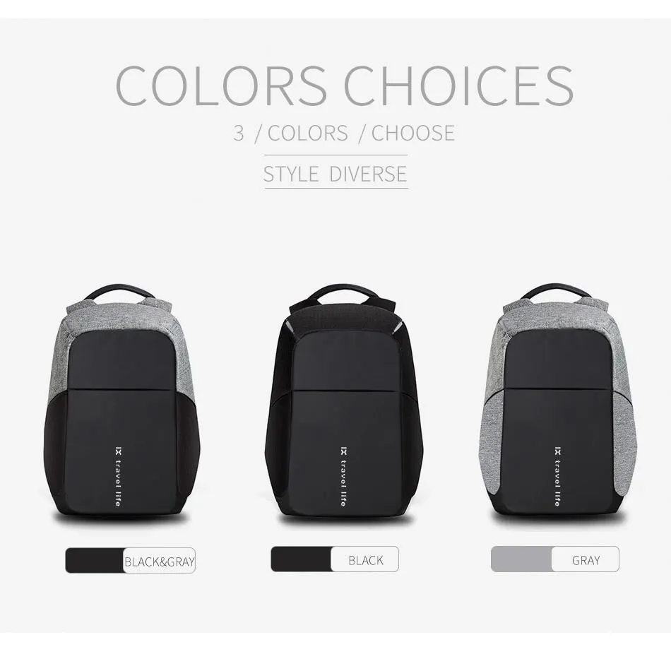Backpack USB Charging & Anti-Theft <br> Nylon
