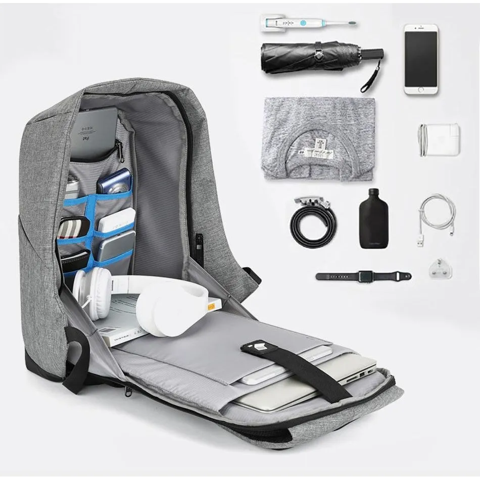 Backpack USB Charging & Anti-Theft <br> Nylon