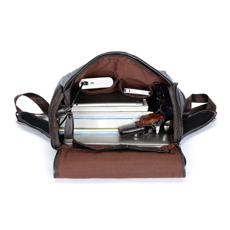 Backpack USB Charging <br> Vegan Leather