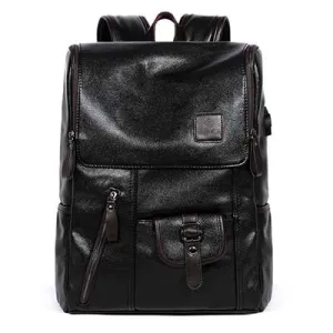 Backpack USB Charging <br> Vegan Leather