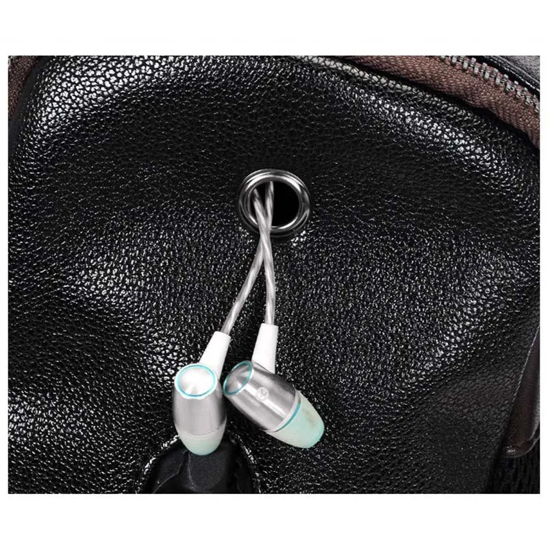 Backpack USB Charging <br> Vegan Leather