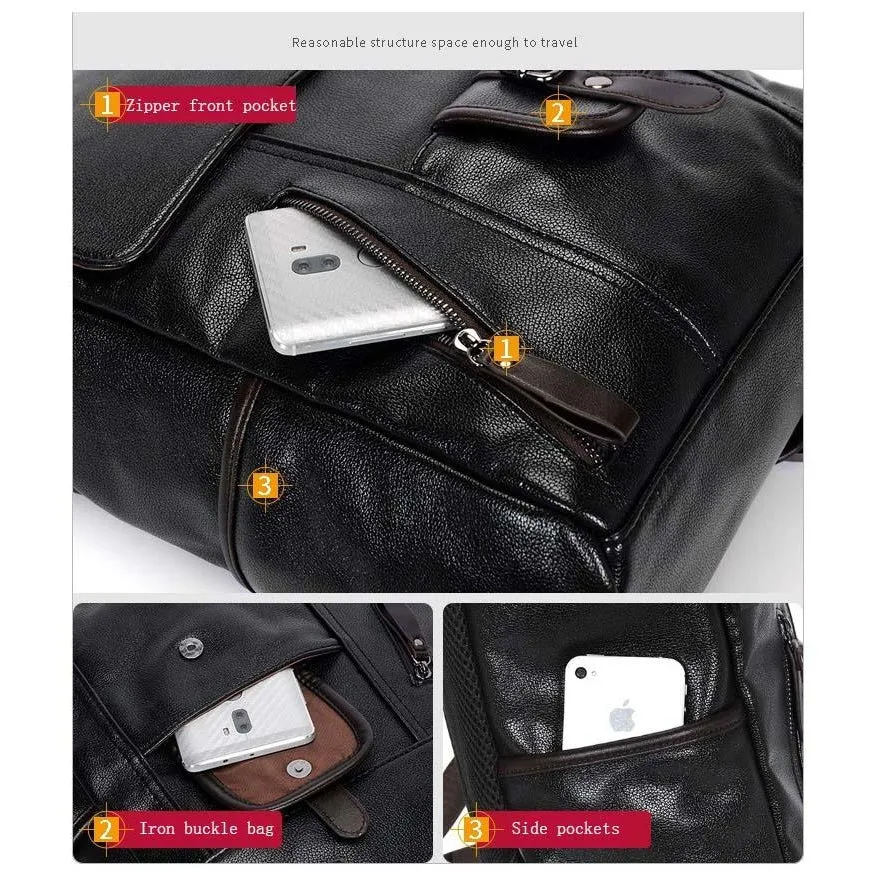 Backpack USB Charging <br> Vegan Leather
