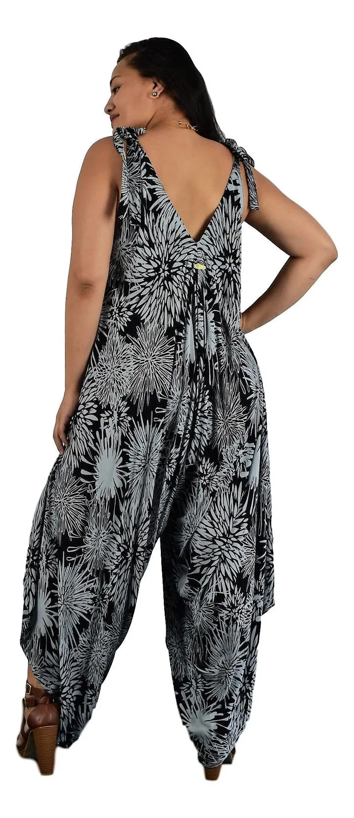 Bali Jumper -Chrysanthemum - Black and Harbor Mist