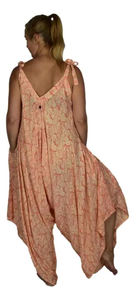 Bali Jumper - Hibiscus - Coral Pink & Sunlight
