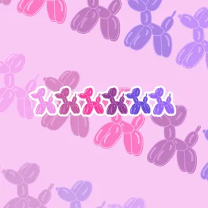 Balloon Dogs Vinyl Decal Sticker