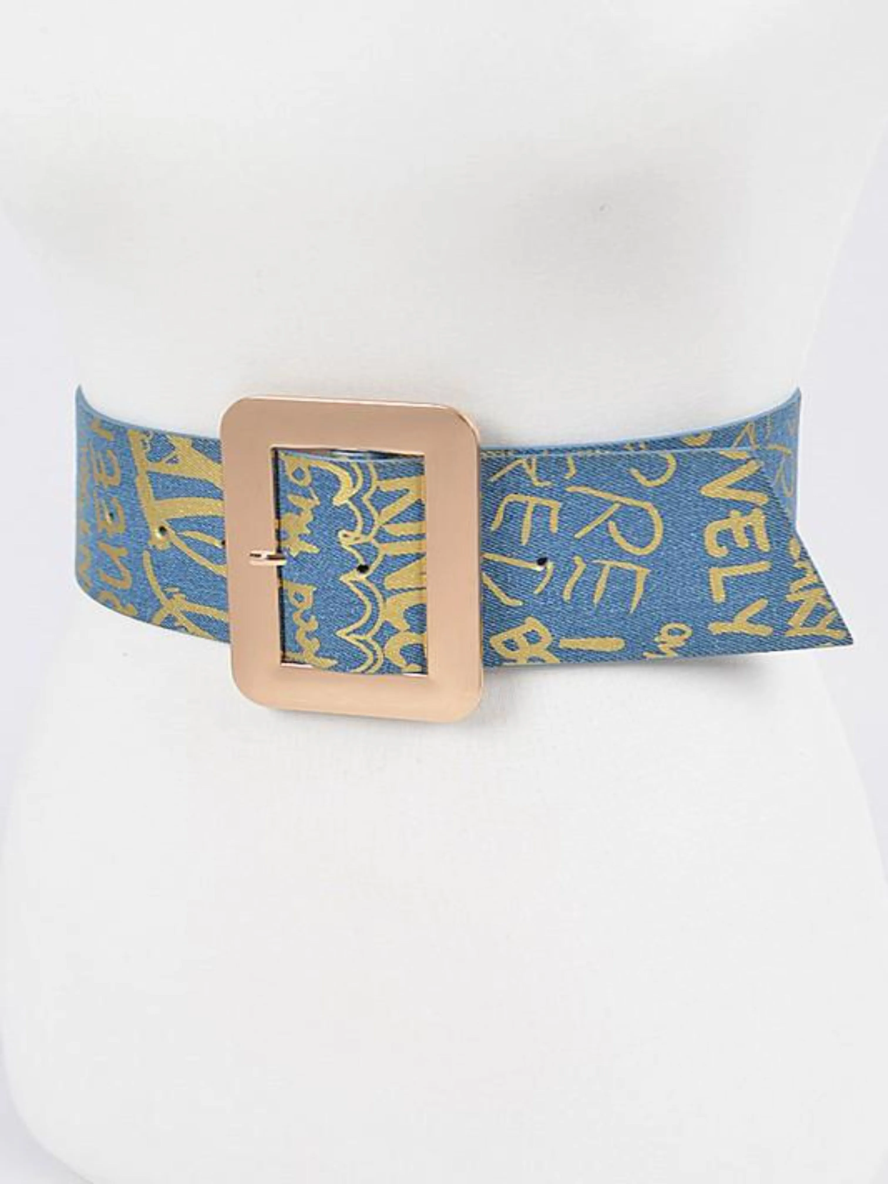 Baloa Denim Wide Waist Belt BIG ✨ MONTH ✨ SALE ✨