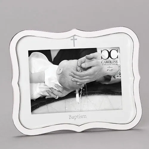 Baptism Frame, 4 x 6, Cream