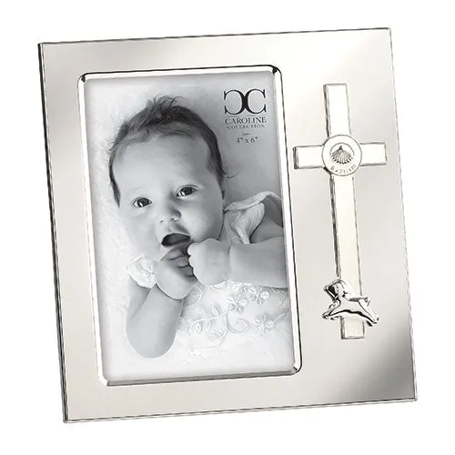 Baptism Frame Cross and Lamb  (holds 4 x 6")