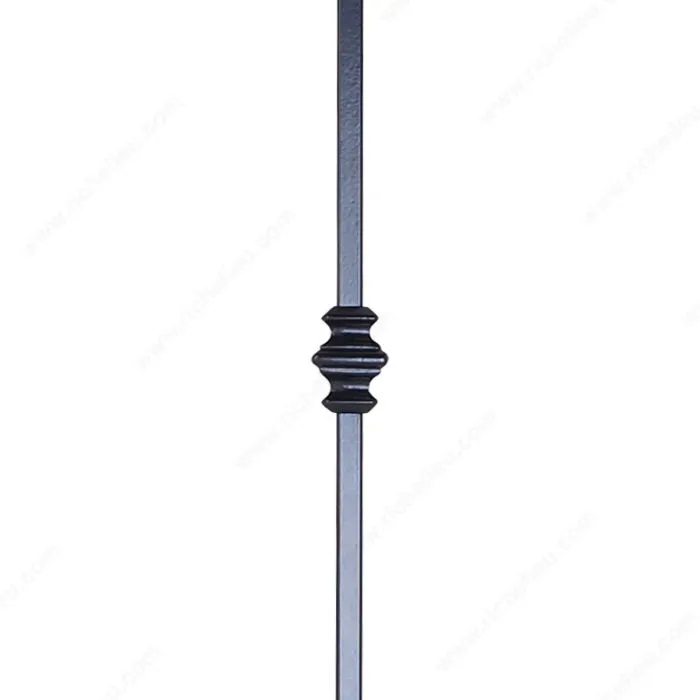 Barreau massif carré avec bout de tige - Simple bague