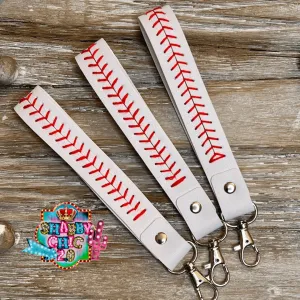 Baseball Wristlet Keyring