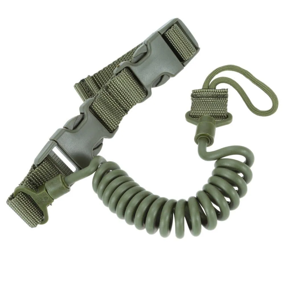 Battle Sling for Pistol with Elasticity Lanyard Spring