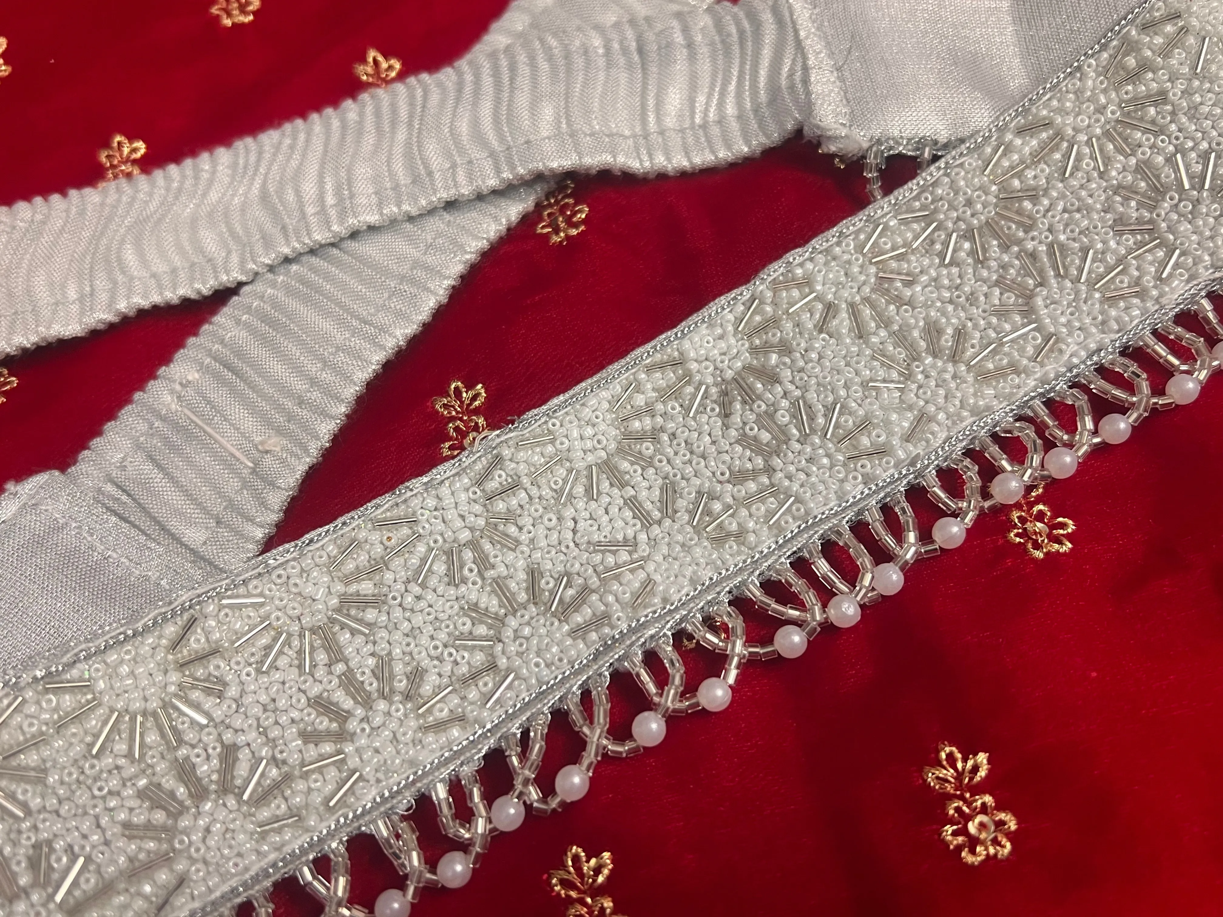 Beaded Fabric hip belt